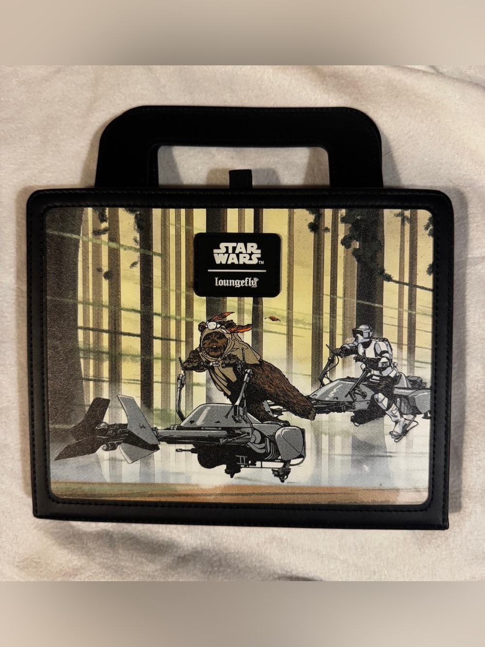 LOUNGEFLY Stationary Star Wars Return of The Jedi Lunchbox Journal